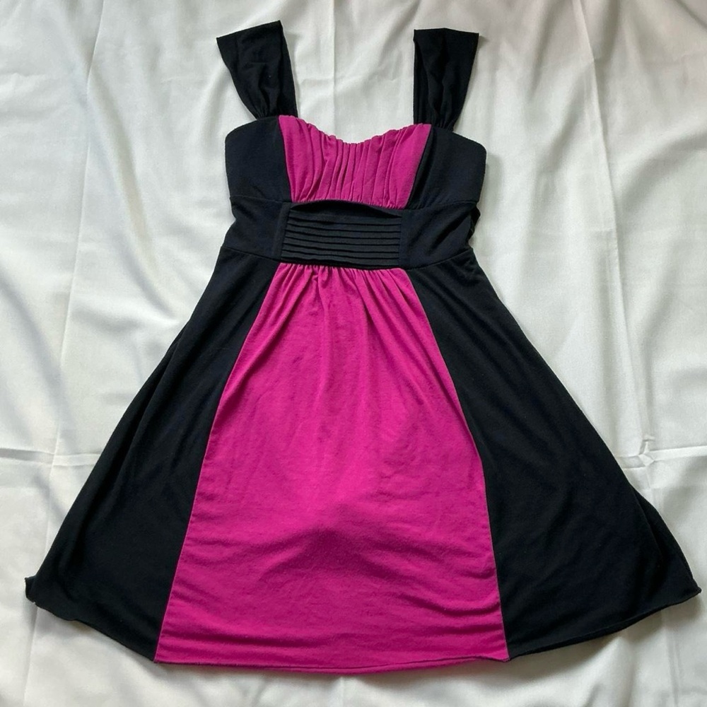 Speechless Y2K Pink Black Mini Babydoll Dress Size‎ XS